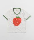 Mollusk Womens Strawberry T-Shirt in White