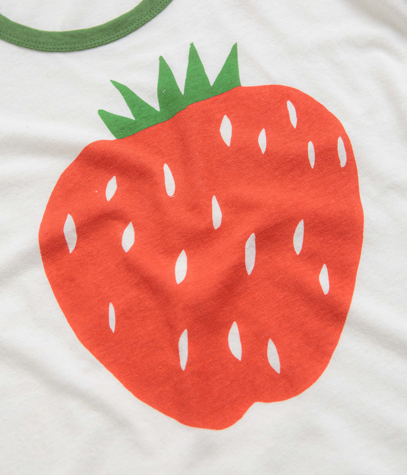 Mollusk Womens Strawberry T-Shirt in White