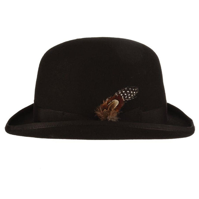 Monroe Wool Felt Derby Hat - Stacy Adams Hats Bowler Hat Stacy Adams Hats