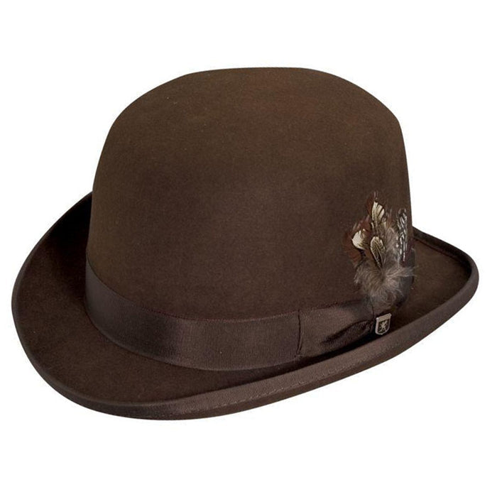 Monroe Wool Felt Derby Hat - Stacy Adams Hats Bowler Hat Stacy Adams Hats