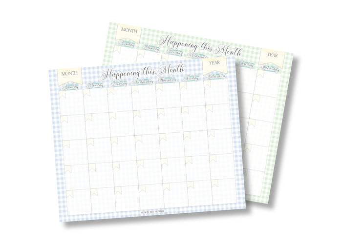 Monthly Planner Notepad
