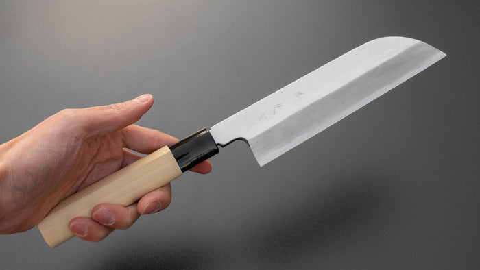 Morihei Yoshitomo Kamagata Usuba 180mm Poplar Handle | HITOHIRA