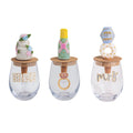 Mud Pie - Stemless Wine Glass Set - Bridal - Findlay Rowe Designs