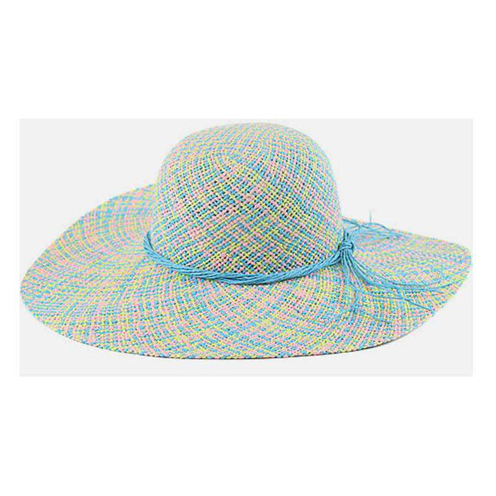 Multi Color summer Hat Floppy Hat Something Special Hat YD8281BL Blue Mix