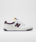 New Balance Numeric 480 Shoes in White and Purple