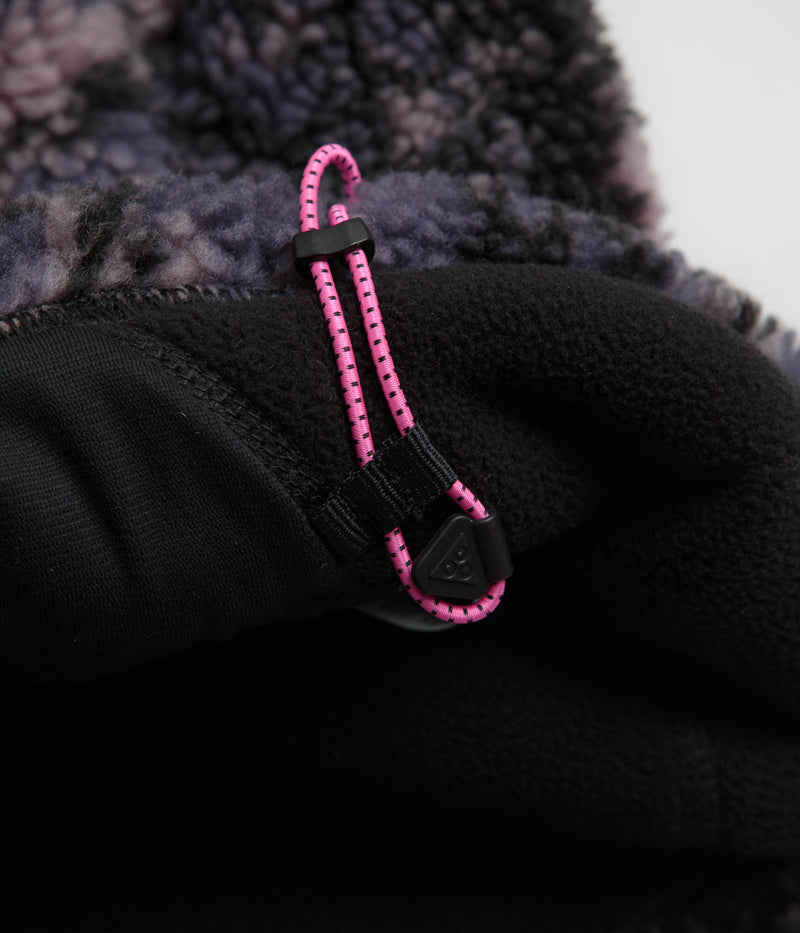 Nike ACG Canwell Glacier Windproof Fleece in Dark Raisin and Black / Black / Summit White
