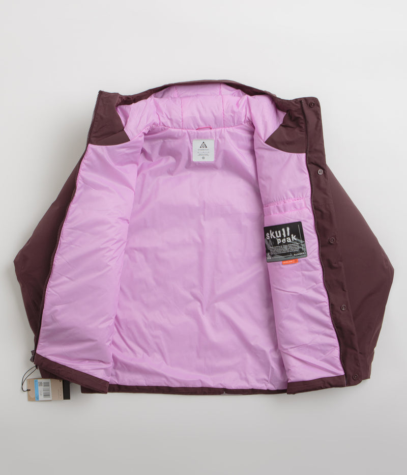 Nike ACG Skull Peak Jacket in Burgundy Crush and Beyond Pink / Summit White