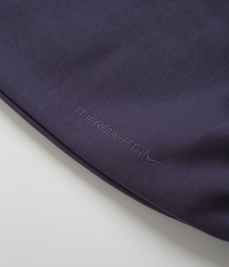 Nike ACG Tuff Fleece Lungs Pants in Dark Raisin and Safety Orange / Summit White