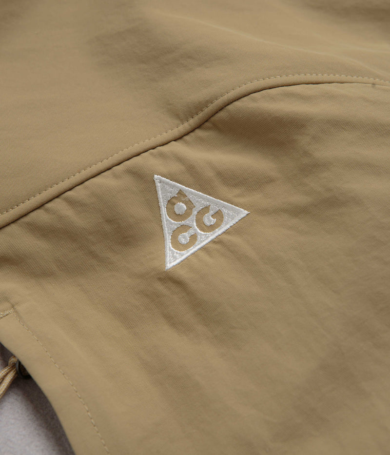 Nike ACG Wolf Tree Plus Full Zip Hoodie in Parachute Beige and College Grey / Summit White