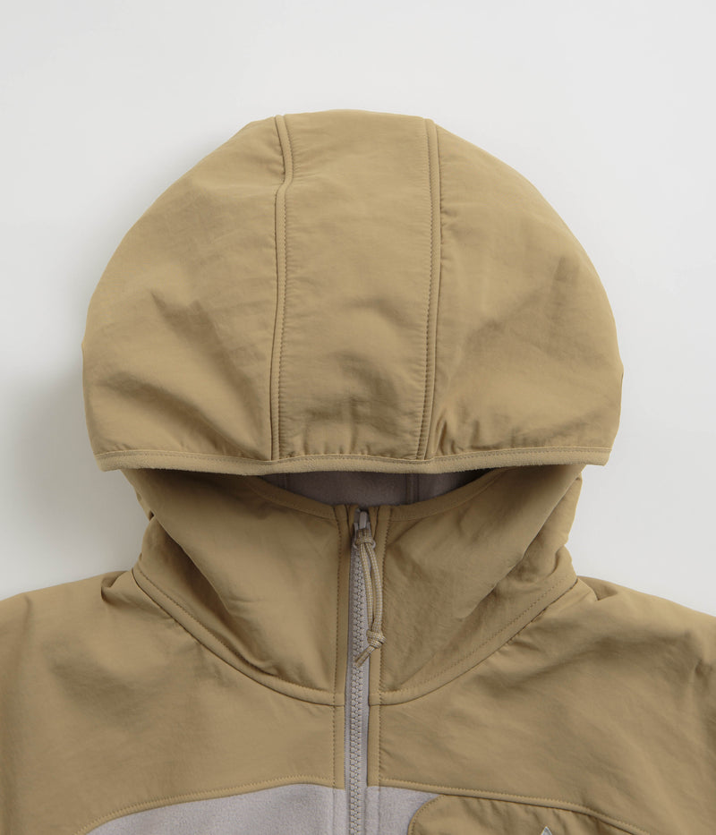 Nike ACG Wolf Tree Plus Full Zip Hoodie in Parachute Beige and College Grey / Summit White