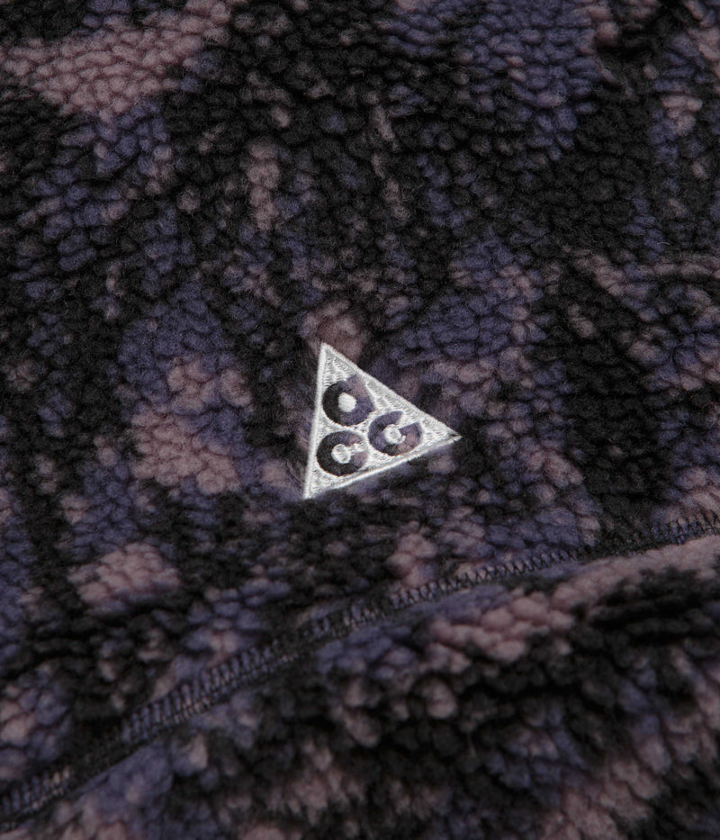 Nike ACG Womens Canwell Glacier Fleece in Dark Raisin and Black / Black / Summit White