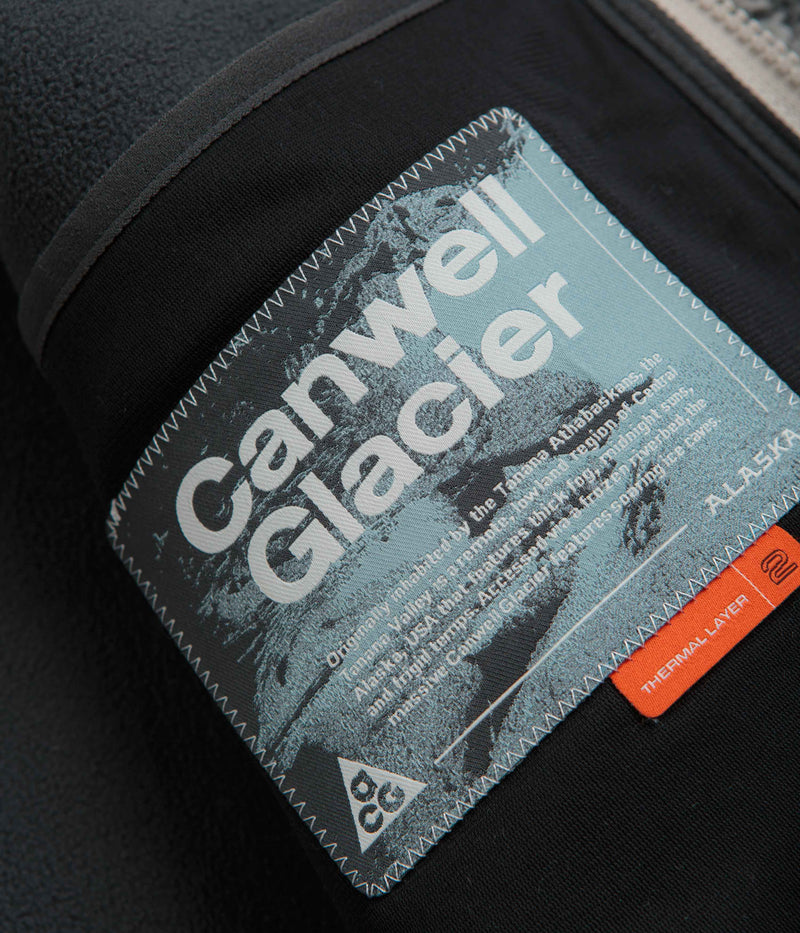 Nike ACG Womens Canwell Glacier Fleece in Light Orewood Brown and Black / Summit White