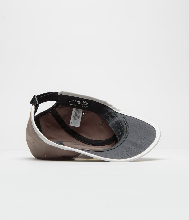 Nike Fly Cap in Mink Brown and Phantom / Black