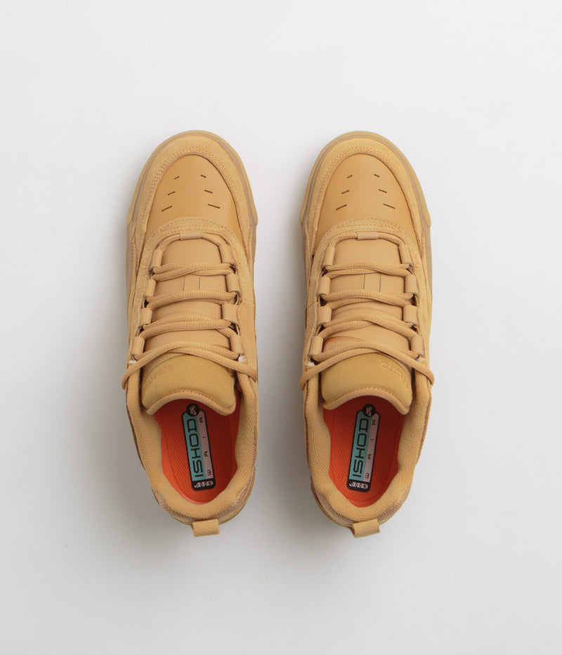 Nike SB Air Max Ishod Shoes in Flax and Wheat and Flax - Safety Orange
