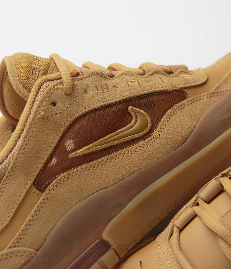 Nike SB Air Max Ishod Shoes in Flax and Wheat and Flax - Safety Orange