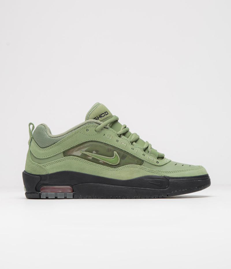 Nike SB Air Max Ishod Shoes in Oil Green and Oil Green and Oil Green