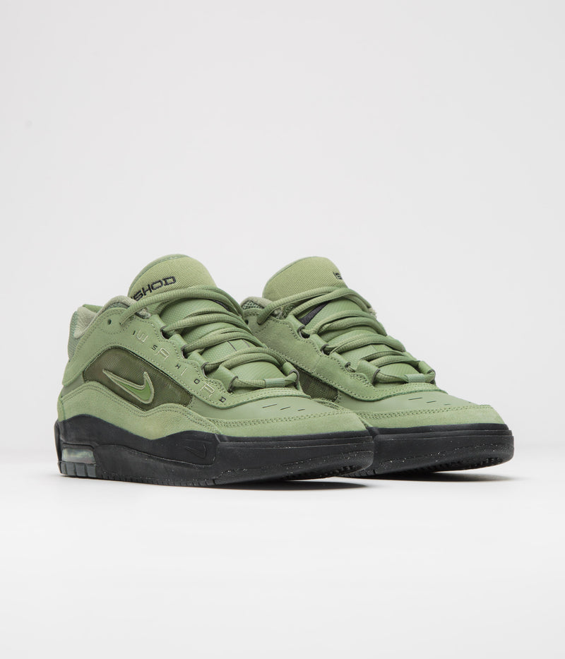 Nike SB Air Max Ishod Shoes in Oil Green and Oil Green and Oil Green