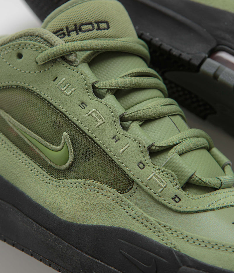 Nike SB Air Max Ishod Shoes in Oil Green and Oil Green and Oil Green