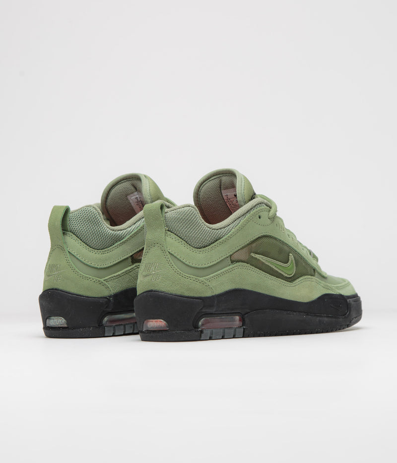 Nike SB Air Max Ishod Shoes in Oil Green and Oil Green and Oil Green