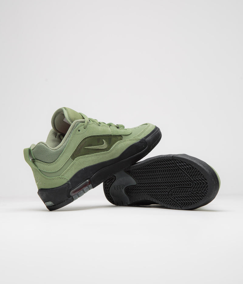 Nike SB Air Max Ishod Shoes in Oil Green and Oil Green and Oil Green
