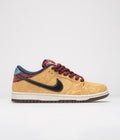 Nike SB Dunk Low Pro ‘City of Cinema’ Shoes in Celestial Gold and Black and Dark Team Red