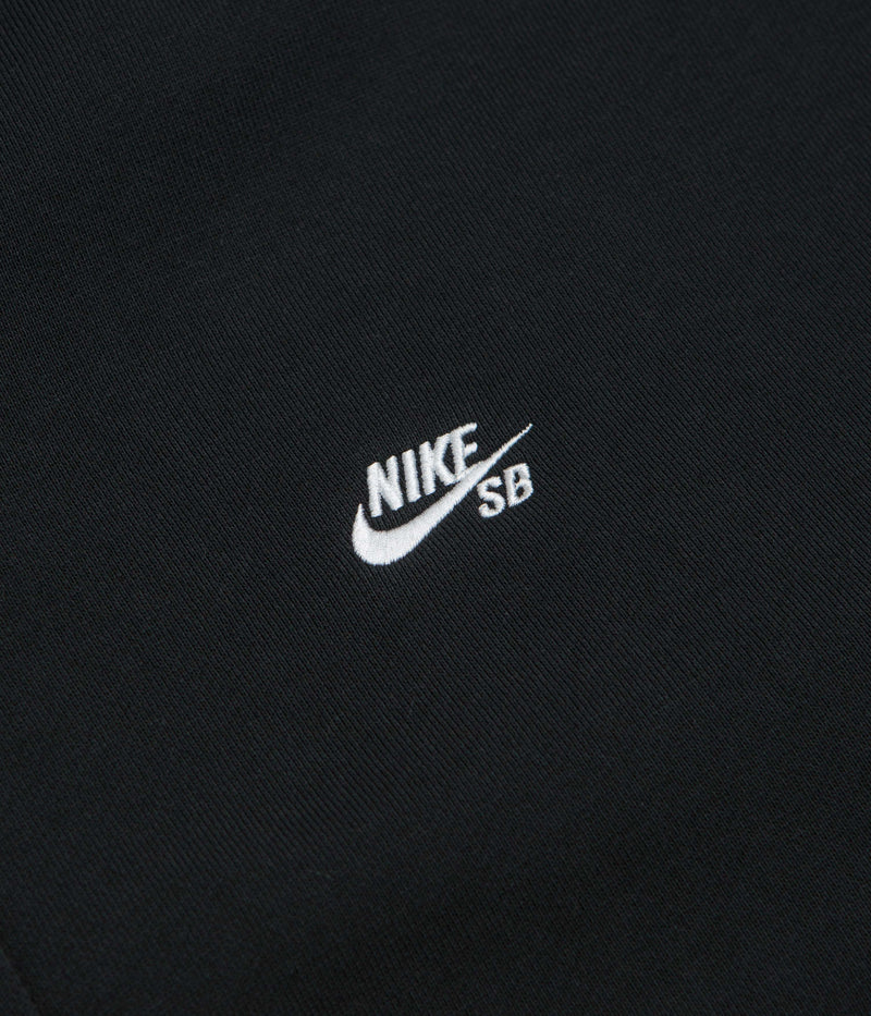 Nike SB Essential Logo Full Zip Hoodie in Black and White