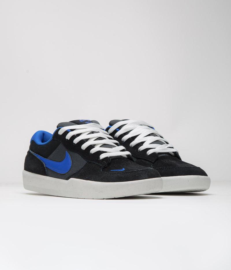 Nike SB Force 58 Shoes in Black and Hyper Royal and Anthracite