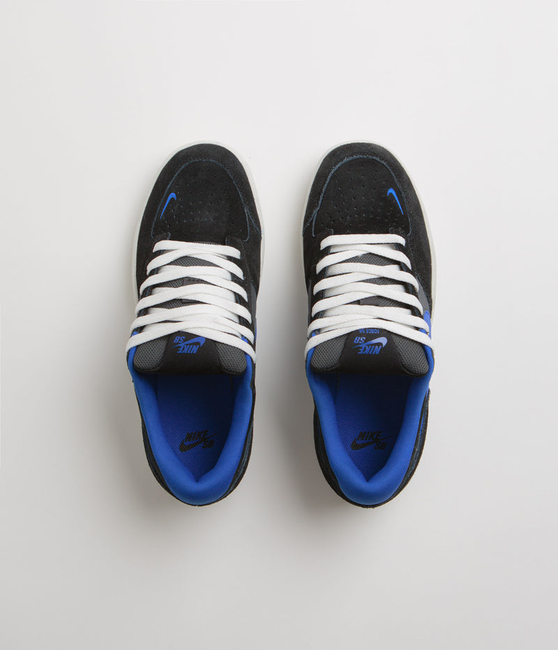 Nike SB Force 58 Shoes in Black and Hyper Royal and Anthracite