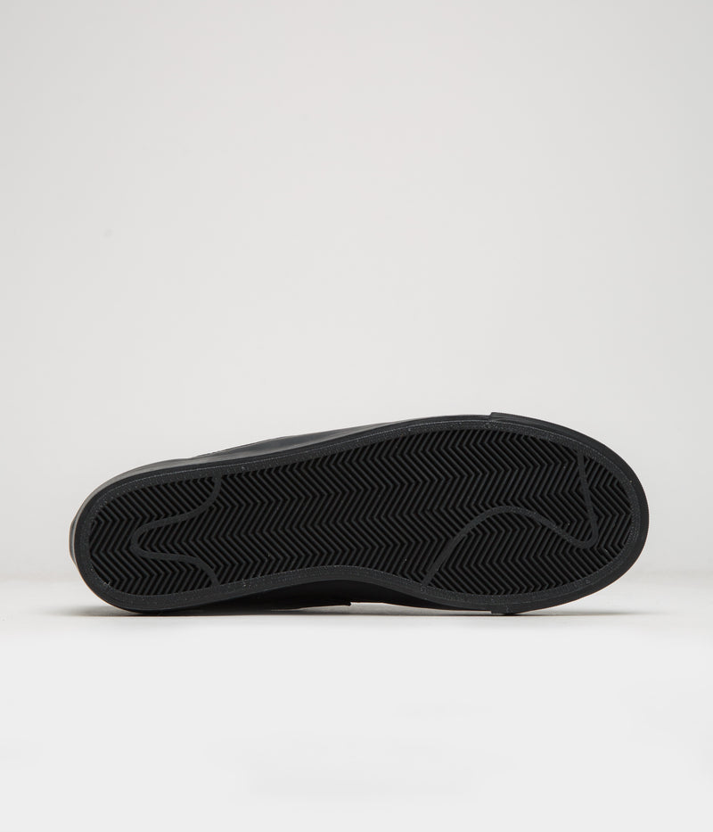 Nike SB Orange Label Blazer Low Pro GT Shoes in Black and Black and Black - Black