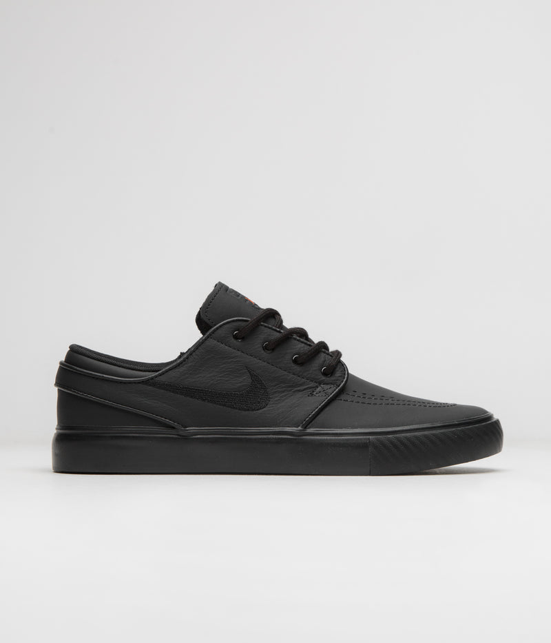 Nike SB Orange Label Janoski OG+ Shoes in Black and Black and Black - Black