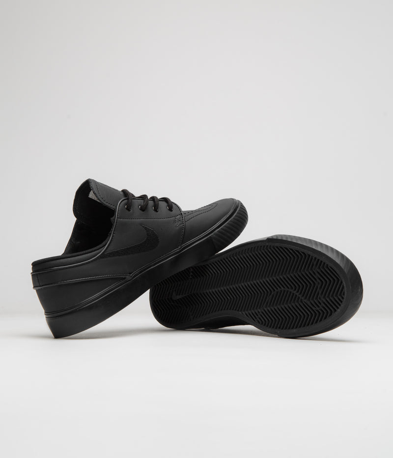 Nike SB Orange Label Janoski OG+ Shoes in Black and Black and Black - Black