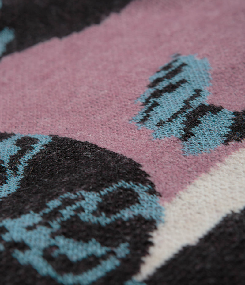 Nike SB Snake Sweater Vest in Plum Dust and Light Orewood Brown / Black