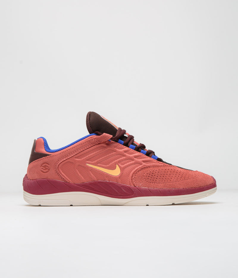 Nike SB Vertebrae Shoes in Adobe and Melon Tint and Earth - Noble Red