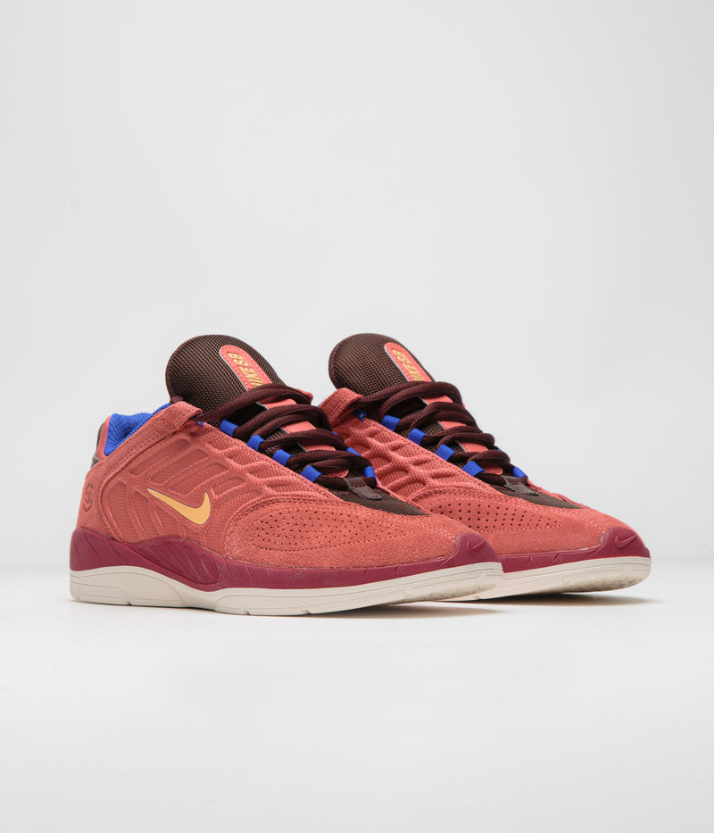 Nike SB Vertebrae Shoes in Adobe and Melon Tint and Earth - Noble Red