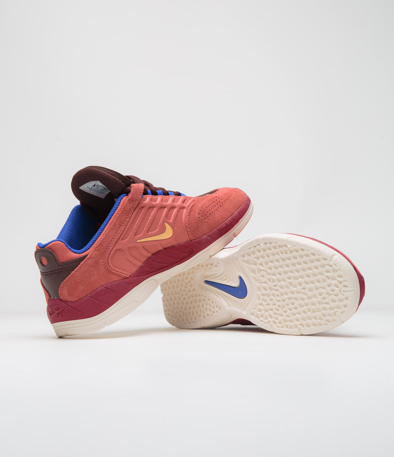 Nike SB Vertebrae Shoes in Adobe and Melon Tint and Earth - Noble Red