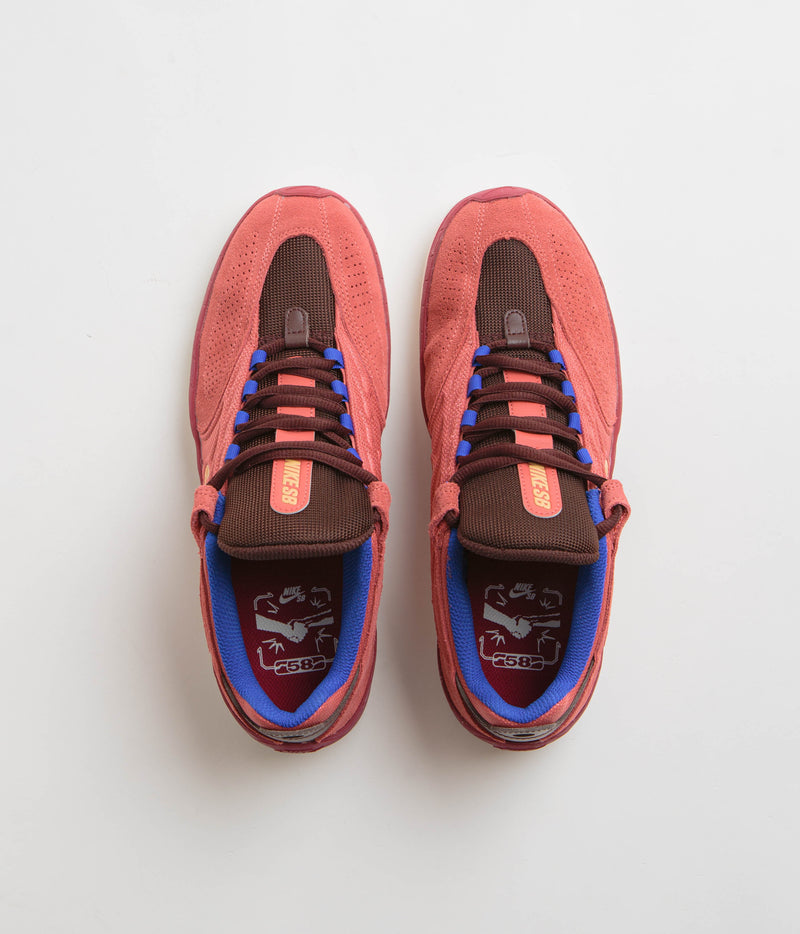 Nike SB Vertebrae Shoes in Adobe and Melon Tint and Earth - Noble Red