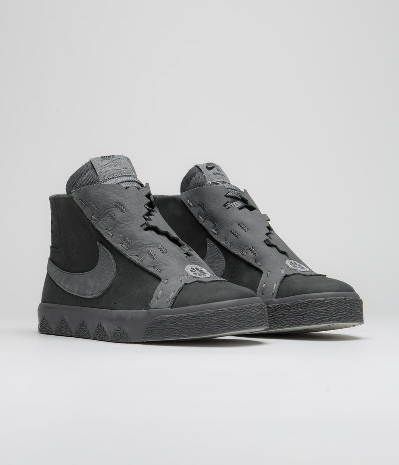 Nike SB x Di'Orr Greenwood Blazer Mid Shoes in Anthracite and Dark Smoke Grey