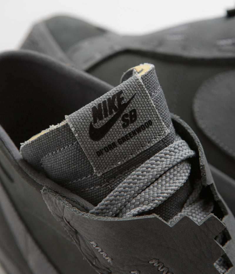 Nike SB x Di'Orr Greenwood Blazer Mid Shoes in Anthracite and Dark Smoke Grey