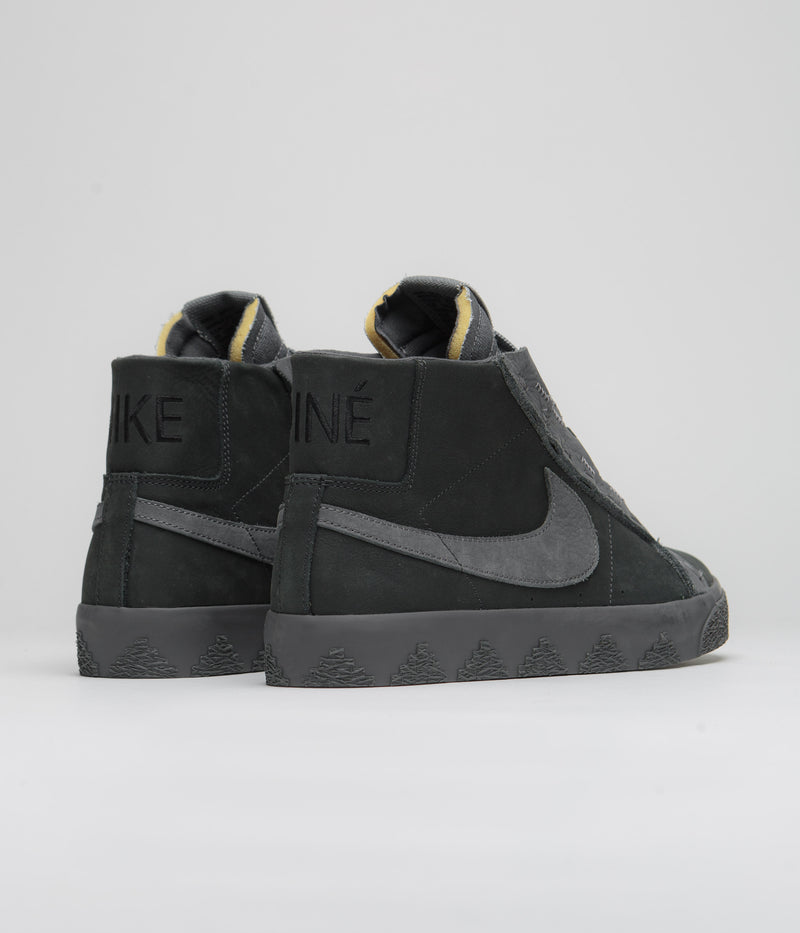 Nike SB x Di'Orr Greenwood Blazer Mid Shoes in Anthracite and Dark Smoke Grey