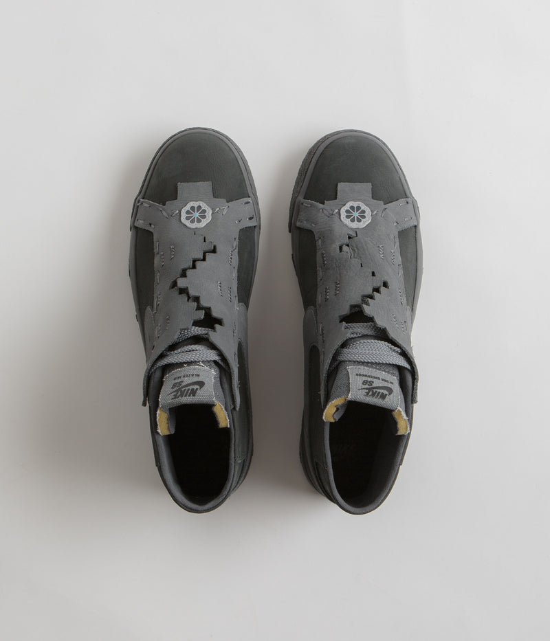 Nike SB x Di'Orr Greenwood Blazer Mid Shoes in Anthracite and Dark Smoke Grey