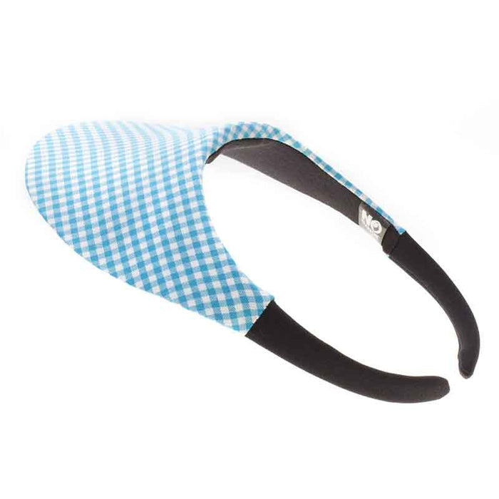 No Headache® Midsize Clip On Gingham Print Sun Visor Visor Cap No Headache