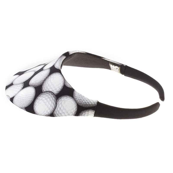 No Headache® Midsize Clip On Golf Print Sun Visor Visor Cap No Headache