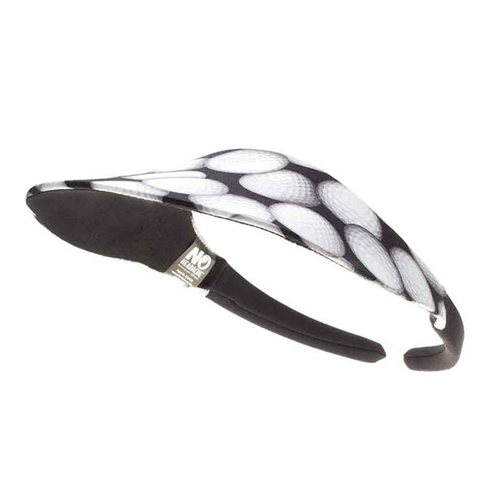 No Headache® Midsize Clip On Golf Print Sun Visor Visor Cap No Headache