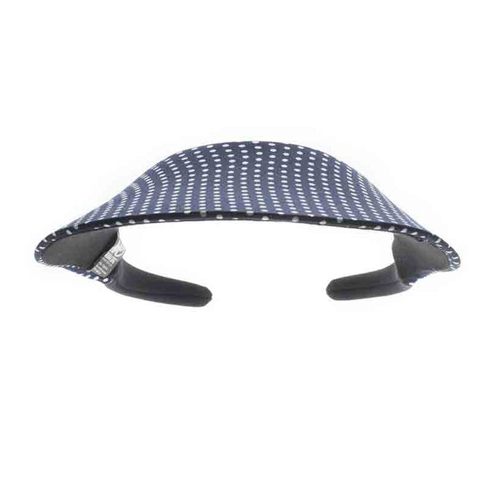 No Headache® Midsize Clip On Polka Dot Sun Visor Visor Cap No Headache