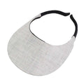 No Headache® Midsize Clip On Sun Visor in Linen Pattern Fabric Visor Cap No Headache PFCM-LCLG Light Grey