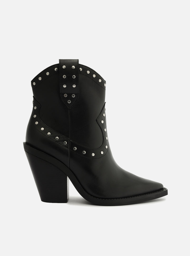 Norah Leather Block Boot Booties FALL 23