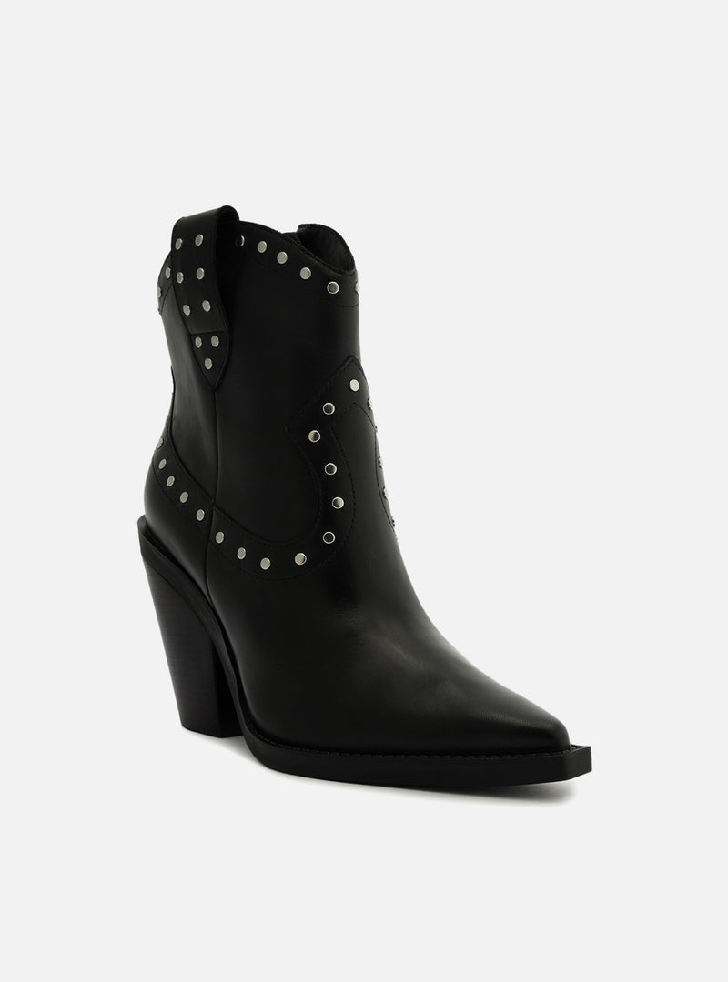 Norah Leather Block Boot Booties FALL 23