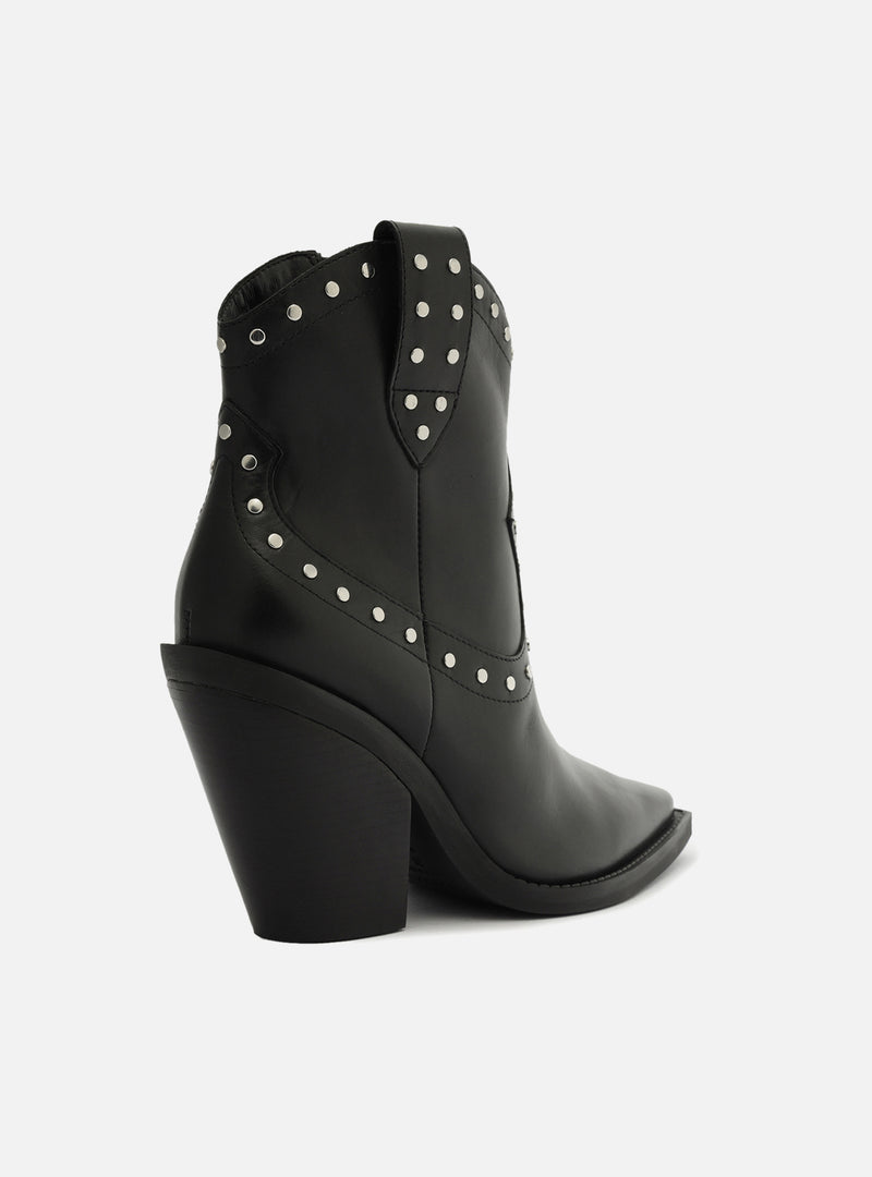 Norah Leather Block Boot Booties FALL 23