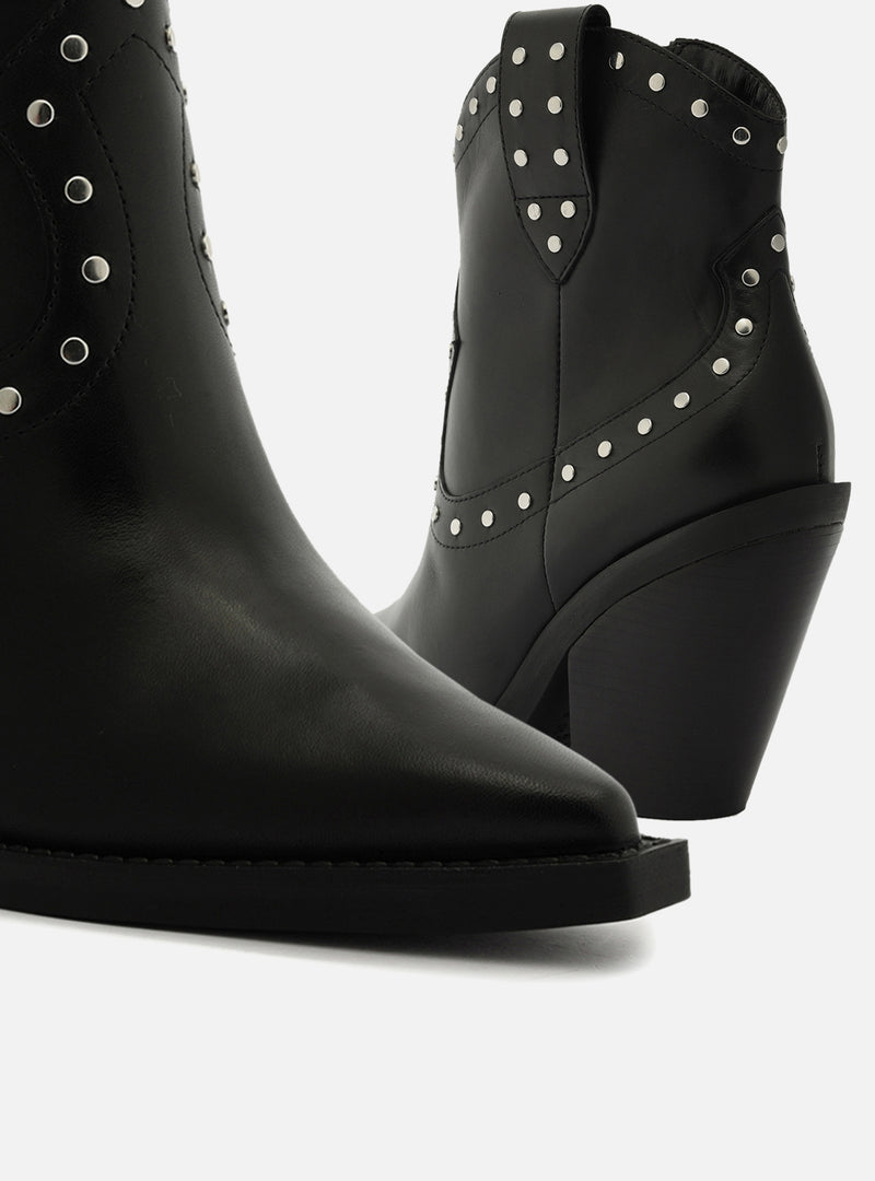 Norah Leather Block Boot Booties FALL 23