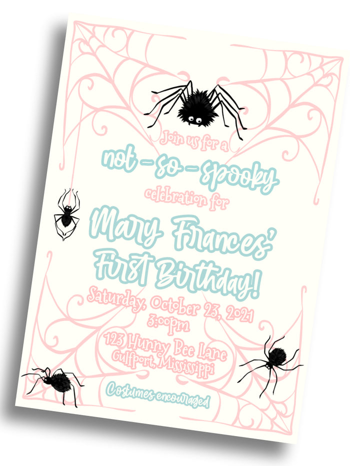 Not-So-Spooky Birthday Invitation